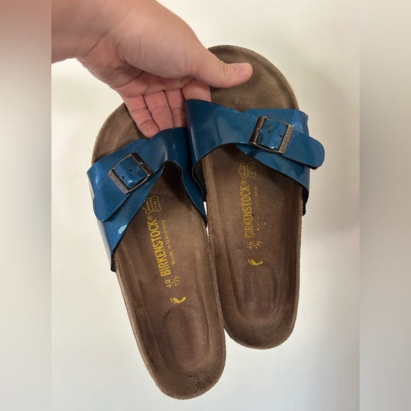 irkenstock size 40 Size 9.5-10 blue glitter single strap - Picture 2 of 8